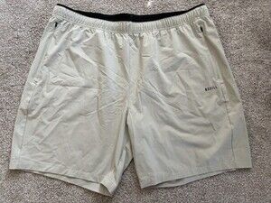 Nobull Shorts Mens XXL Tan Khaki Athletic Training Workout Gym 8” Inseam